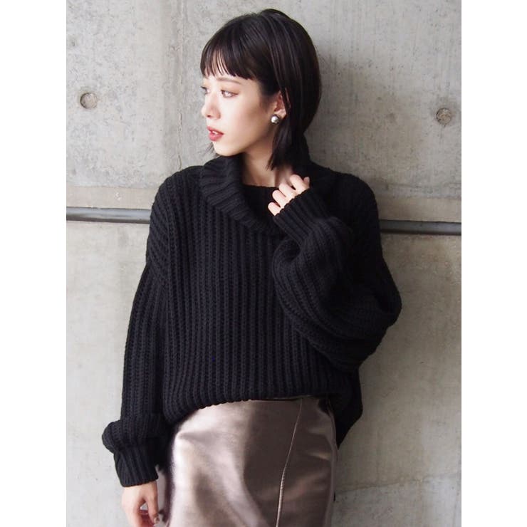 イレヘムオフタートルニット[品番：MKSW0010991]｜MURUA