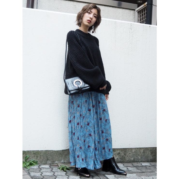 ショルダーオープンファンシーニット[品番：MKSW0011334]｜MURUA