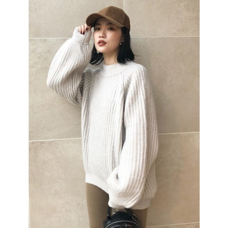 ショルダーオープンファンシーニット[品番：MKSW0011334]｜MURUA