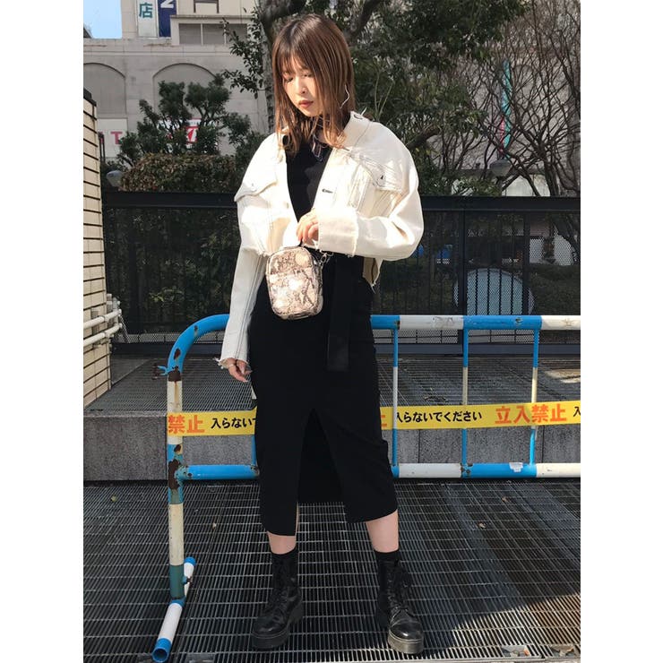 クロップドダメージデニムジャケット[品番：MKSW0012448]｜MURUA
