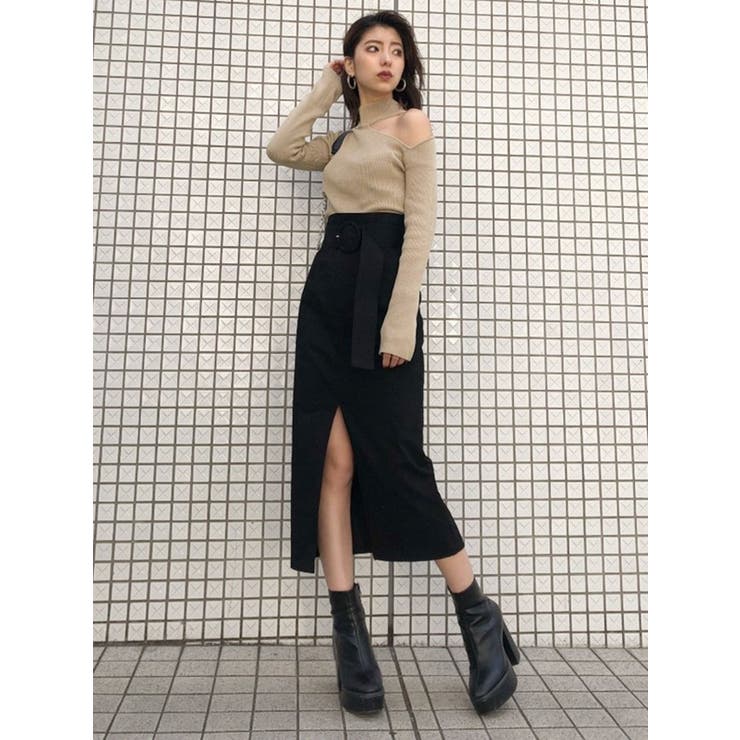 ハイウエストペンシルスカート[品番：MKSW0011733]｜MURUA