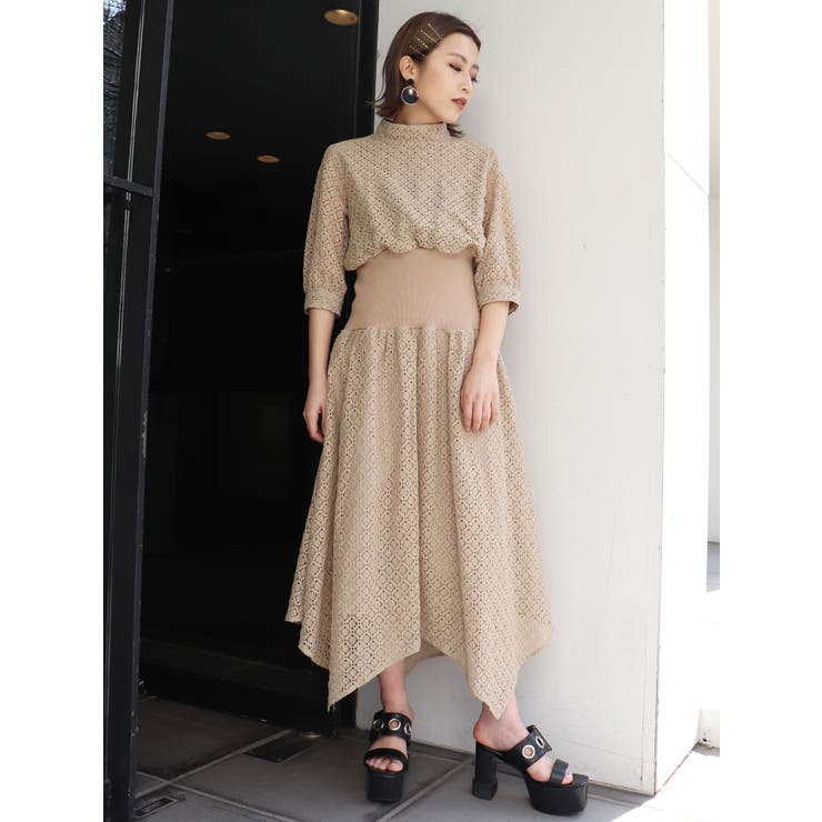 コットンレースフラワーワンピ 品番 Mksw Murua ムルーア のレディースファッション通販 Shoplist ショップリスト