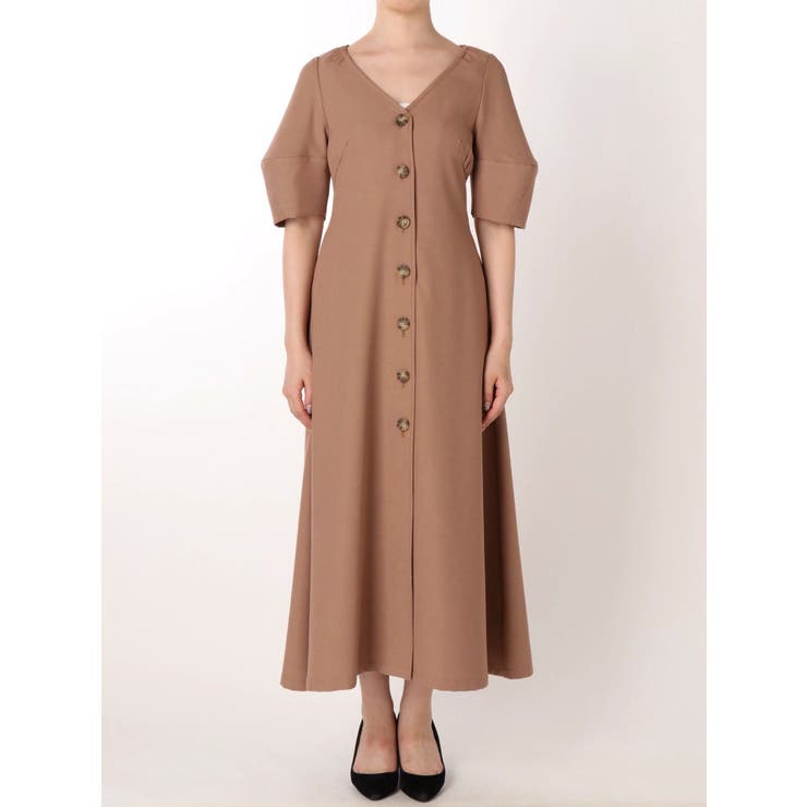 あささ⭐︎【新品、未使用】m.u japoness ガウン、コート フロントボタンコートワンピース[品番：MKSW0022711]｜MURUA