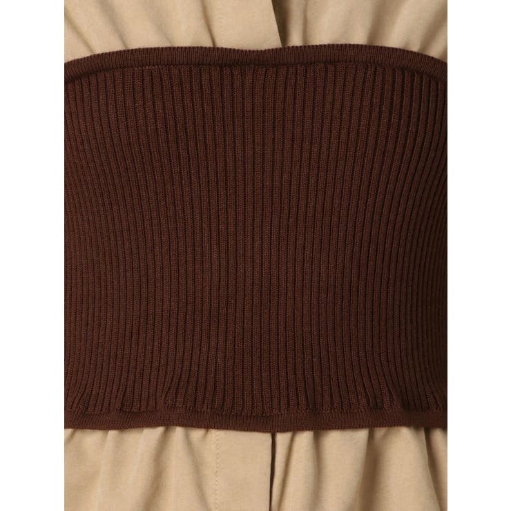 ニットコルセット付きロングシャツ[品番：MKSW0021956]｜MURUA