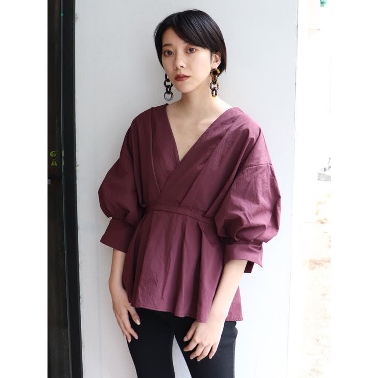 カシュクールナイロンチュニック[品番：MKSW0022381]｜MURUA