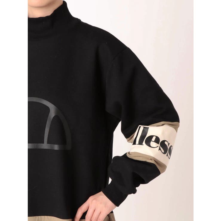 B00075 MURUAムルーア×ellesseカラーブロッキングスウェット ellesseコラボ】カラーブロッキングスウェットチュニック[品番