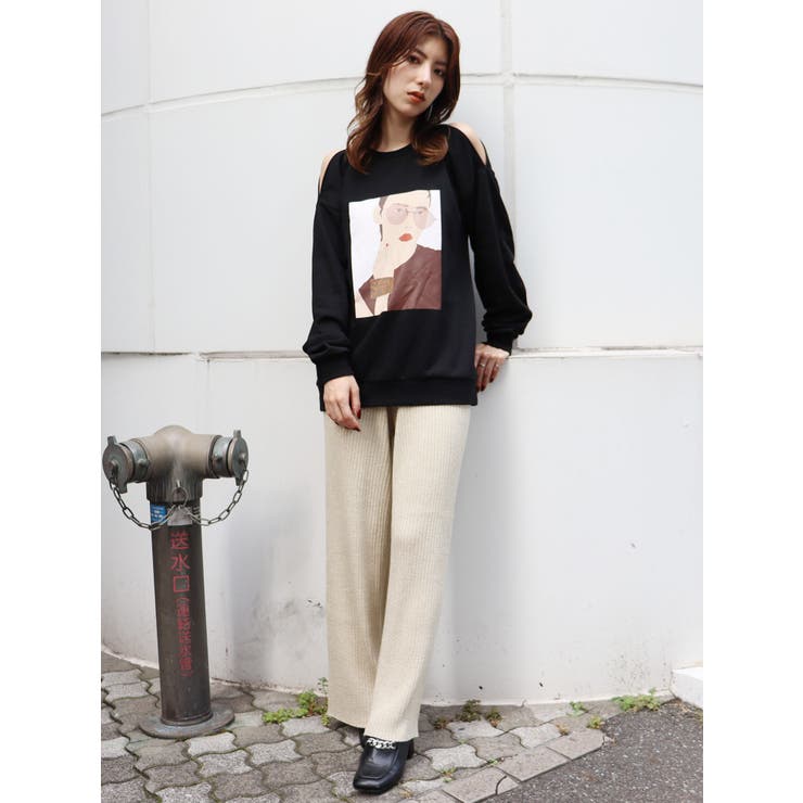 Girlルーズスウェット[品番：MKSW0025353]｜MURUA（ムルーア）の