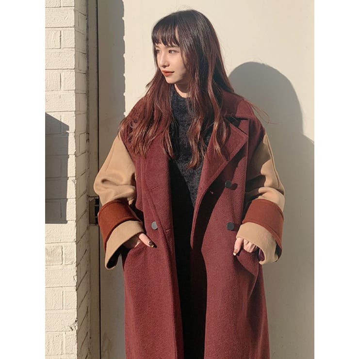 ワイドカフマキシコート[品番：MKSW0025401]｜MURUA（ムルーア）の