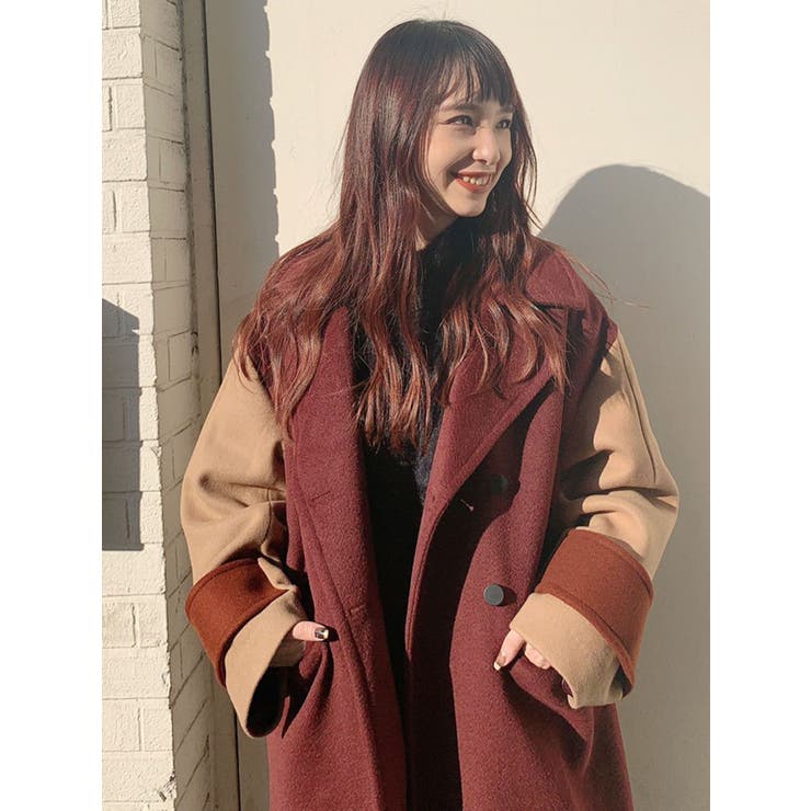 ワイドカフマキシコート[品番：MKSW0025401]｜MURUA（ムルーア）の