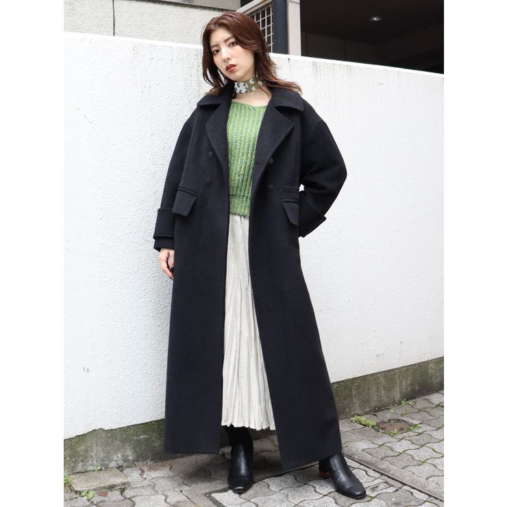 ワイドカフマキシコート[品番：MKSW0025401]｜MURUA（ムルーア）の 