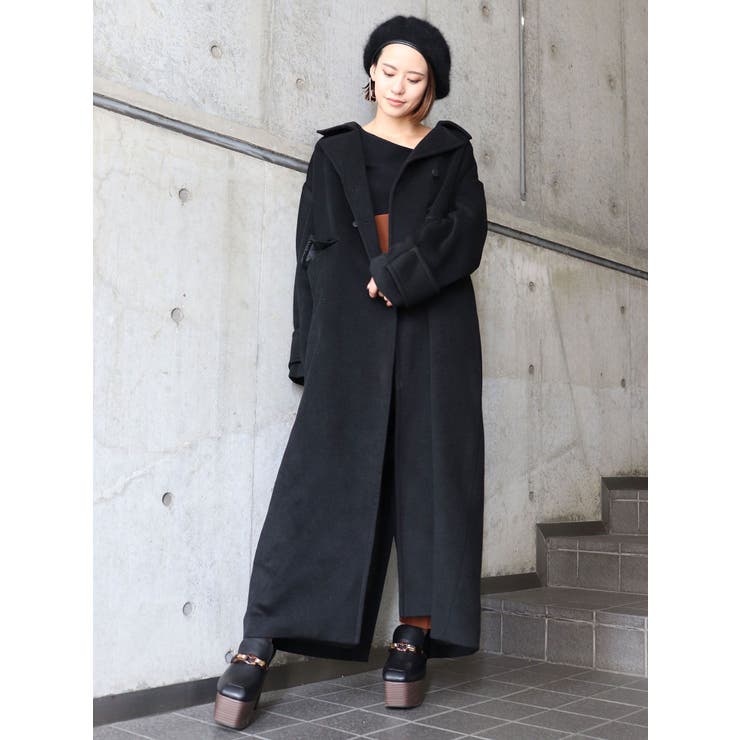 ワイドカフマキシコート[品番：MKSW0025401]｜MURUA（ムルーア）の