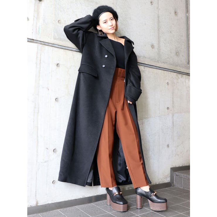 ワイドカフマキシコート[品番：MKSW0025401]｜MURUA（ムルーア）の