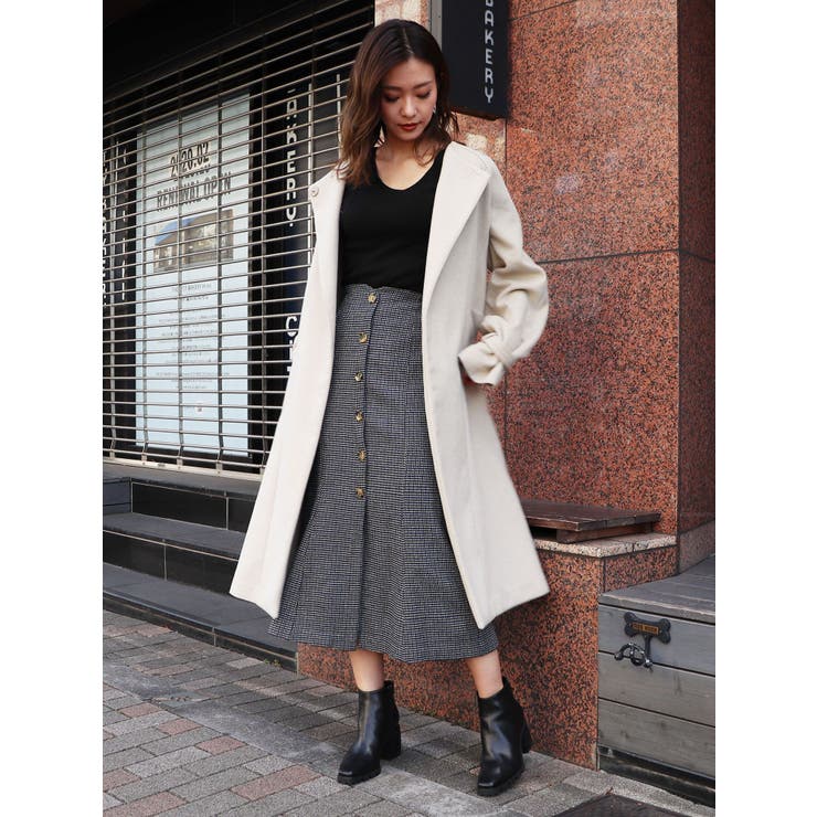 セール】 【OUTLET】ウールガウンコート （その他アウター