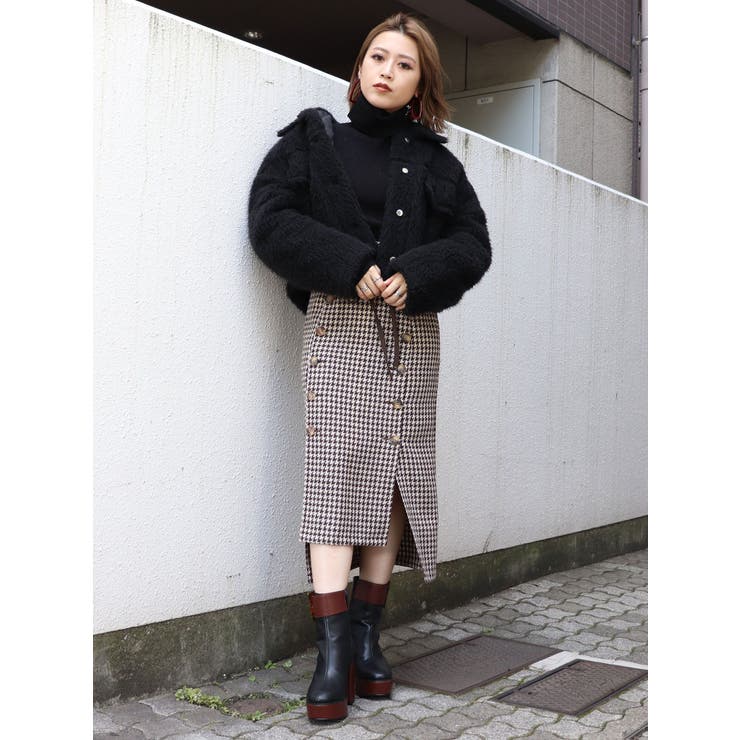 シャギーショートジャケット[品番：MKSW0026713]｜MURUA（ムルーア）の