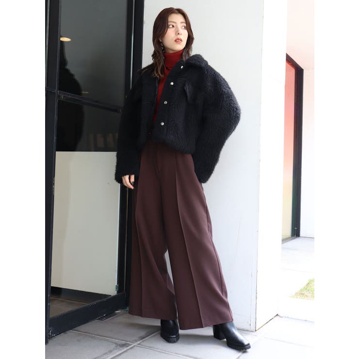 シャギーショートジャケット[品番：MKSW0026713]｜MURUA