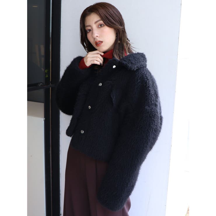 シャギーショートジャケット[品番：MKSW0026713]｜MURUA