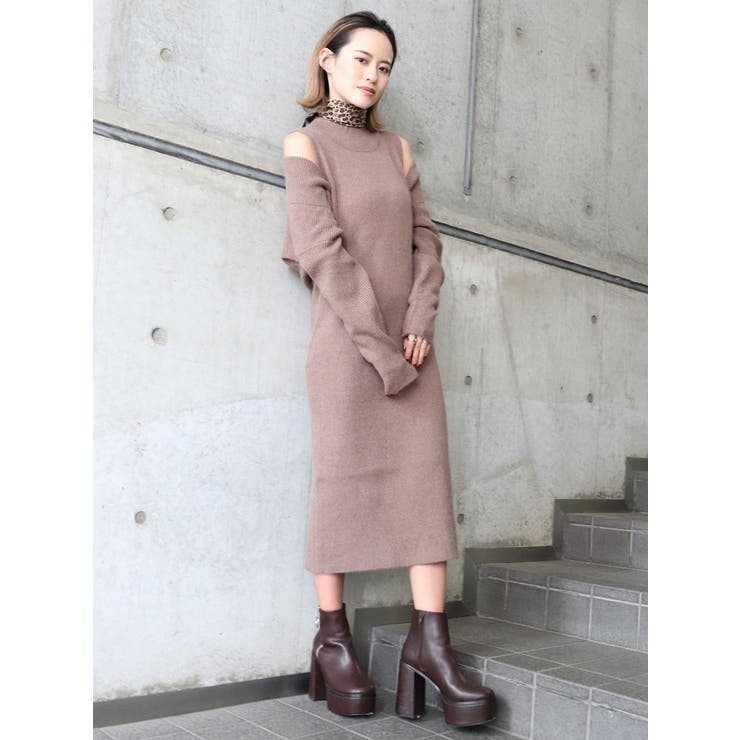 ボレロドッキングニットワンピース 品番 Mksw Murua ムルーア のレディースファッション通販 Shoplist ショップリスト