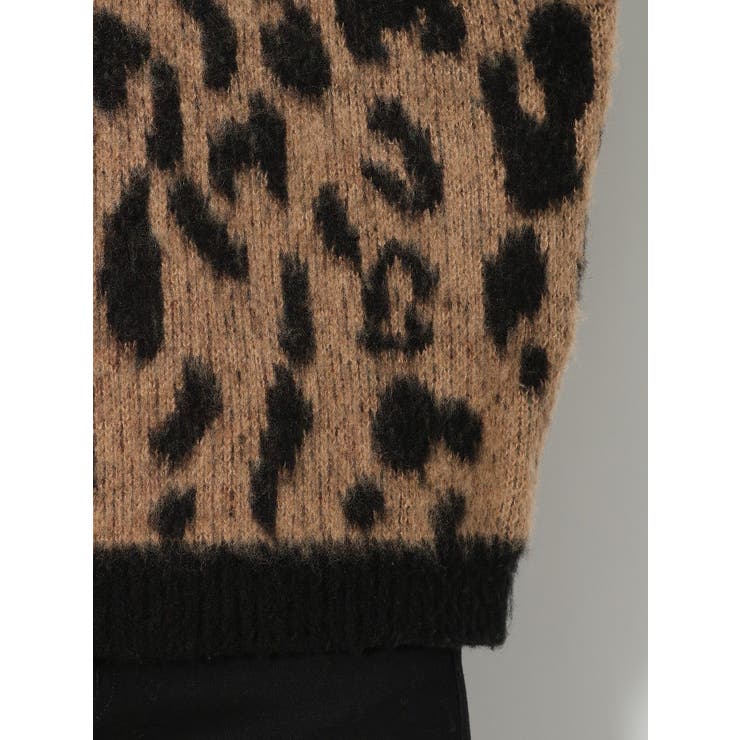 レオパードブロッキングニット[品番：MKSW0022426]｜MURUA（ムルーア）のレディースファッション通販｜SHOPLIST（ショップリスト）