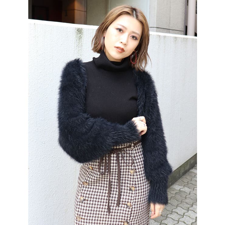 フェザーニットボレロ[品番：MKSW0025422]｜MURUA（ムルーア）の