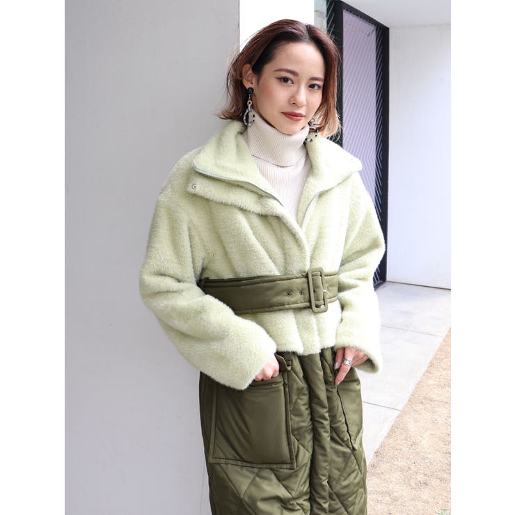 キルティングシャギードッキングコート[品番：MKSW0027002]｜MURUA