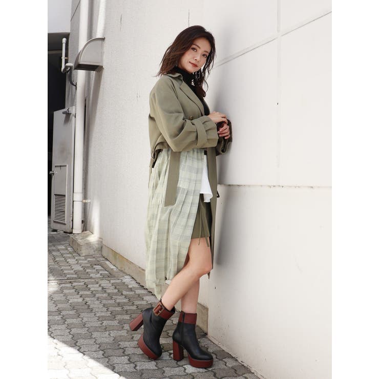 シアープリーツコンビネーショントレンチ | MURUA | 詳細画像4 