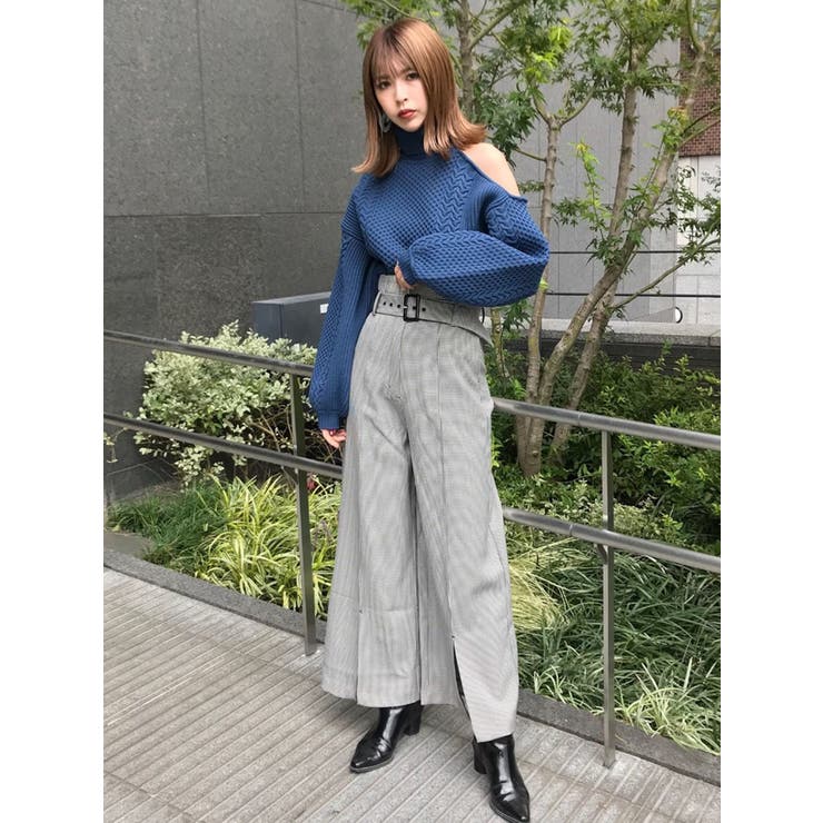 ピンタックワイドパンツ[品番：MKSW0026834]｜MURUA（ムルーア