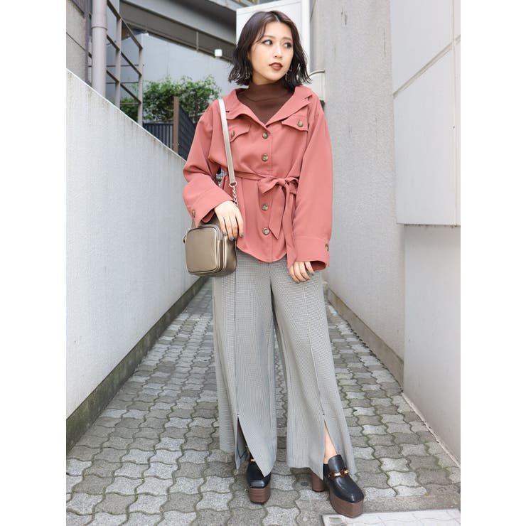 ピンタックワイドパンツ[品番：MKSW0026834]｜MURUA（ムルーア