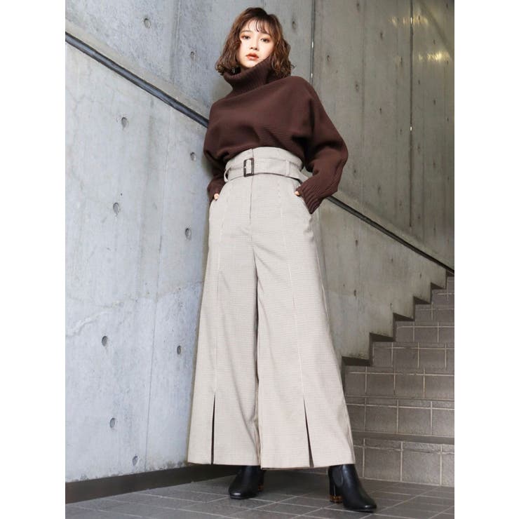 ピンタックワイドパンツ[品番：MKSW0026834]｜MURUA（ムルーア