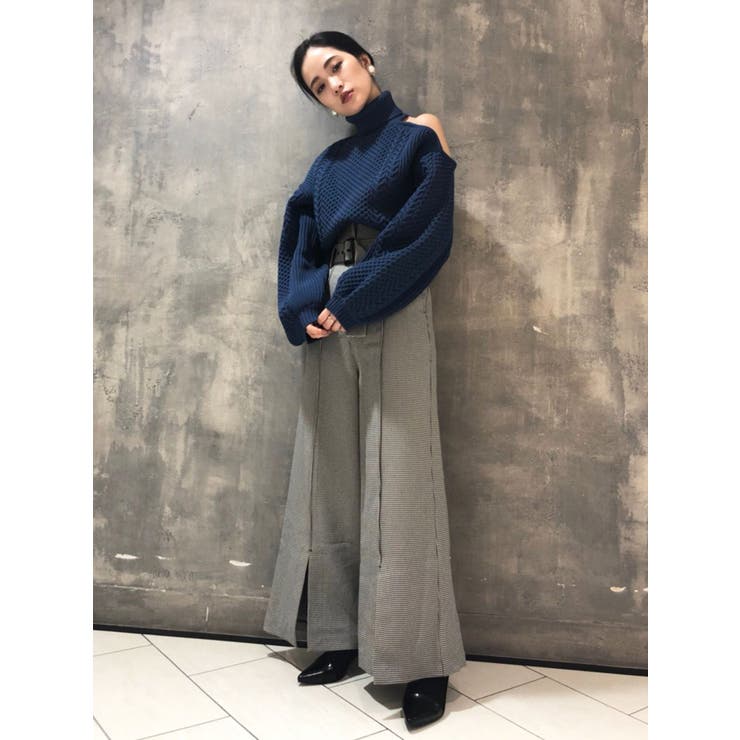 ピンタックワイドパンツ[品番：MKSW0026834]｜MURUA（ムルーア