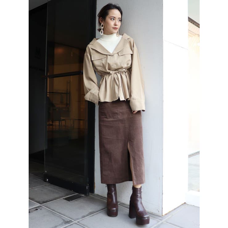 コーデュロイペンシルスカート[品番：MKSW0027451]｜MURUA