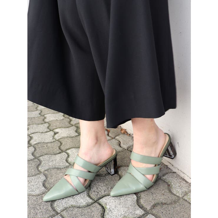 クリアヒールミュール[品番：MKSW0027035]｜MURUA（ムルーア）の