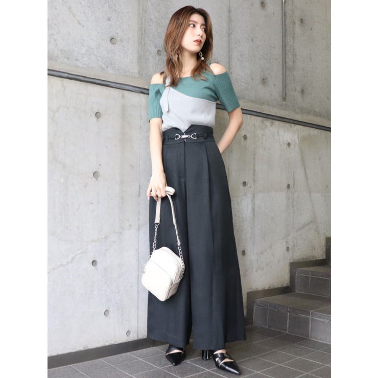 ストレートワイドパンツ[品番：MKSW0028313]｜MURUA（ムルーア