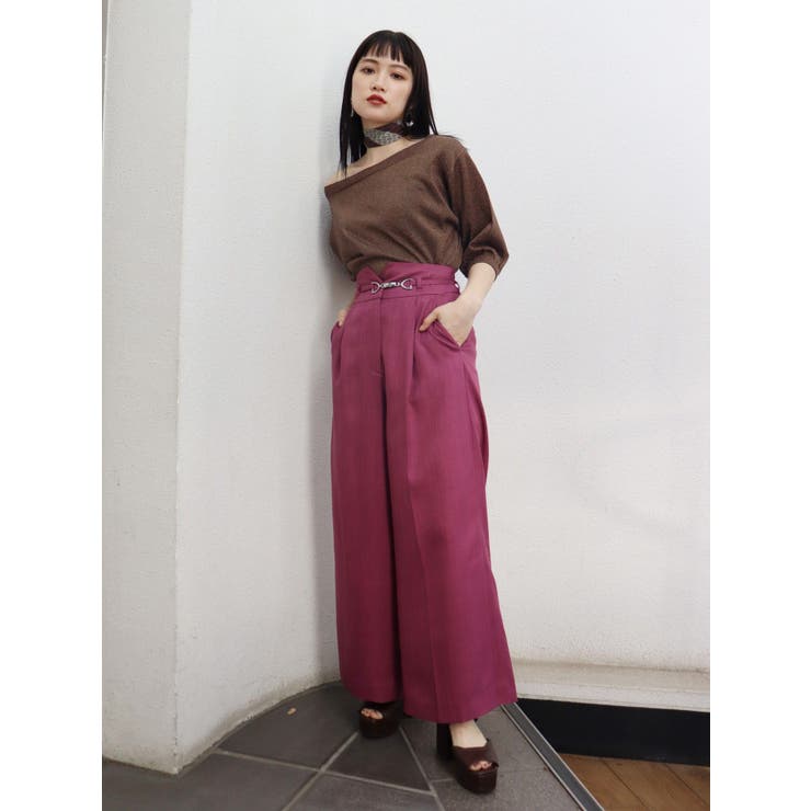 ストレートワイドパンツ[品番：MKSW0028313]｜MURUA（ムルーア