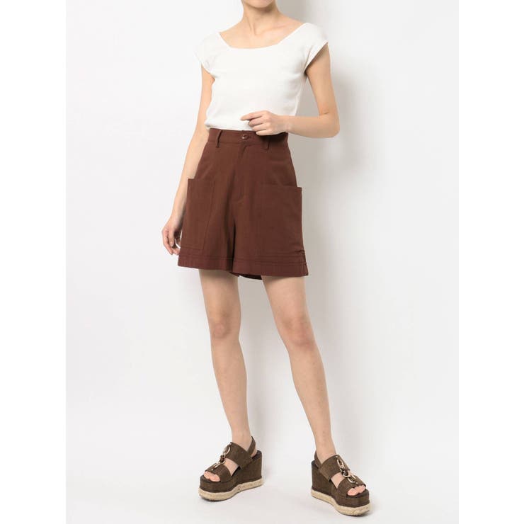 海外から輸入 リネンライクポケットキュロット[品番：MKSW0029561]｜MURUA 服＆ファッション小物