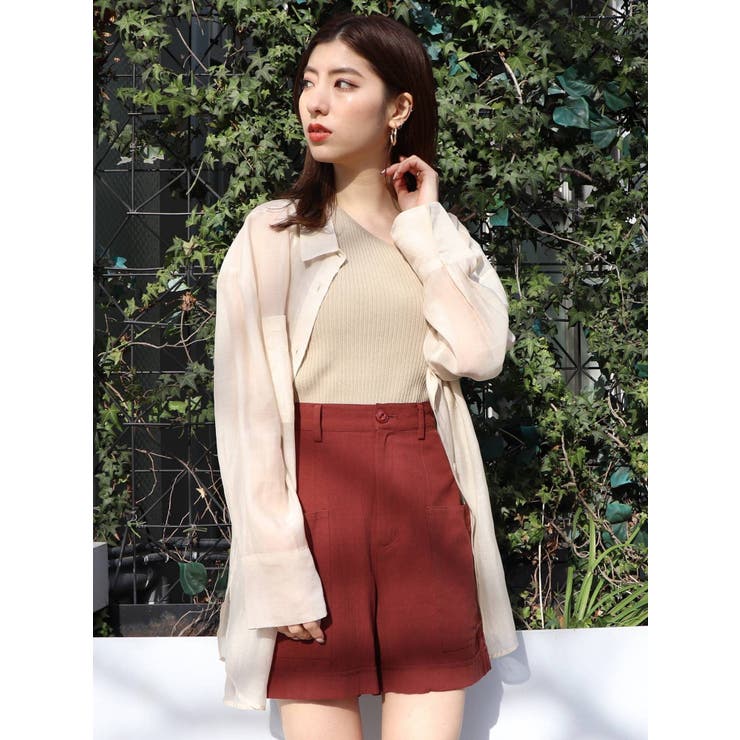 本当に信頼出来る店 リネンライクポケットキュロット[品番：MKSW0029561]｜MURUA 服＆ファッション小物