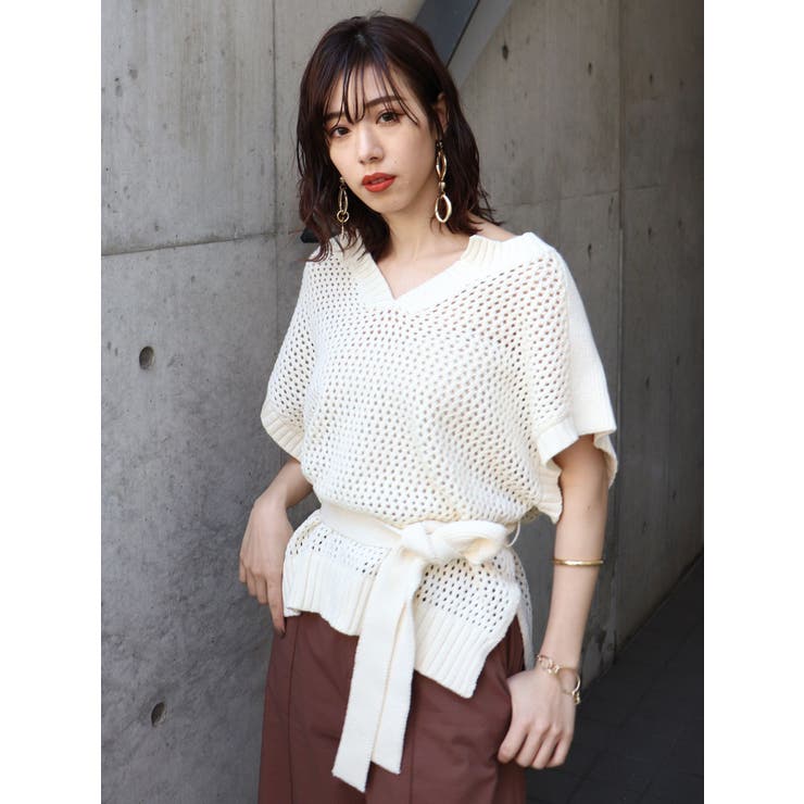 ※wave　【AURALEE】リネンメッシュニットシャツ wave 【AURALEE】リネンメッシュニットシャツ AURALEE