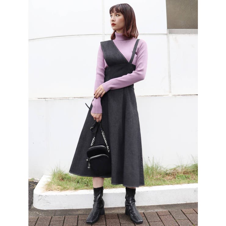【値下げ】ANN DEMEULEMEESTER ワンピース アシンメトリー チェック柄アシンメトリーワンピース ON0008 | Style Sombre