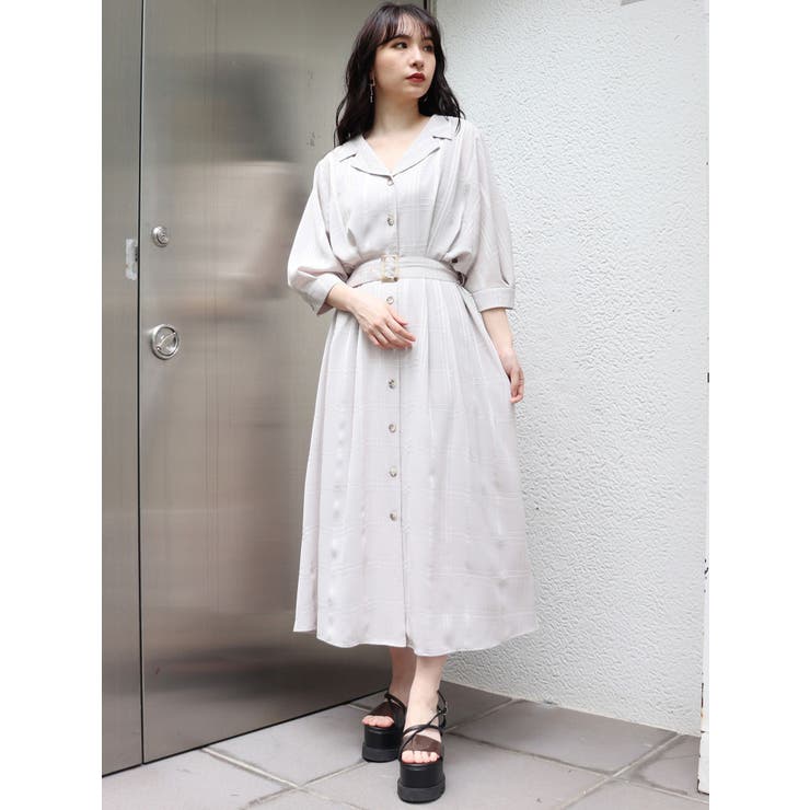 ドルマンチェックシャツワンピース 品番 Mksw Murua ムルーア のレディースファッション通販 Shoplist ショップリスト