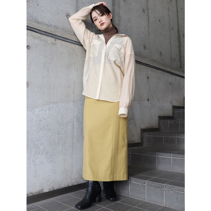 MURUA ムルーア シアーシャツ ＆ ニットタンク 新品未使用品 ニットタンク×シアーシャツSET[品番：MKSW0032488]｜MURUA