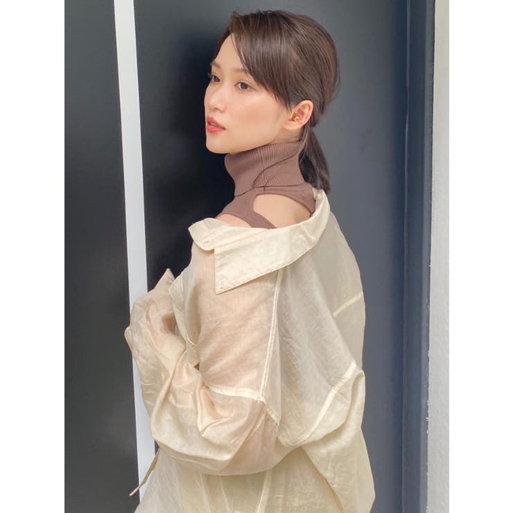 MURUA ムルーア シアーシャツ ＆ ニットタンク 新品未使用品 ニットタンク×シアーシャツSET[品番：MKSW0032488]｜MURUA