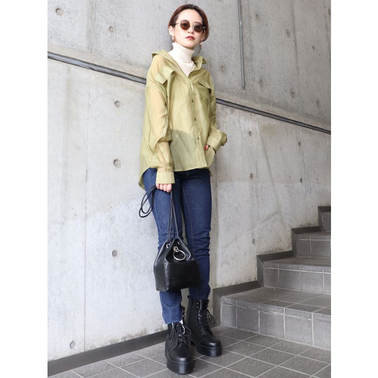 ニットタンク×シアーシャツSET[品番：MKSW0032488]｜MURUA