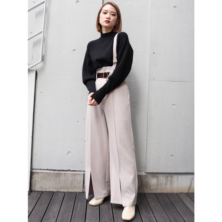 スコット系soeur7 ☆新品ワンショルダーパンツ ワンショルダーハイウエストパンツ[品番：MKSW0031076]｜MURUA