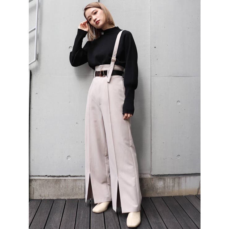 ワンショルダーハイウエストパンツ[品番：MKSW0031076]｜MURUA