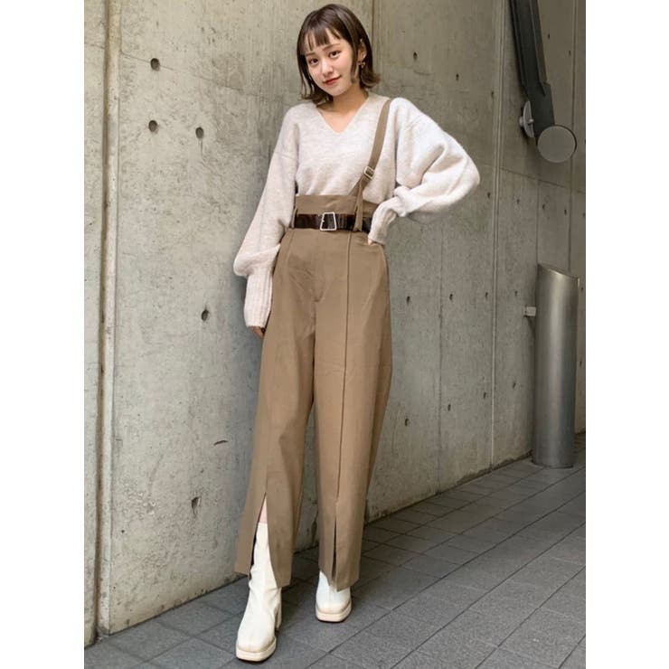 ワンショルダーハイウエストパンツ[品番：MKSW0031076]｜MURUA  