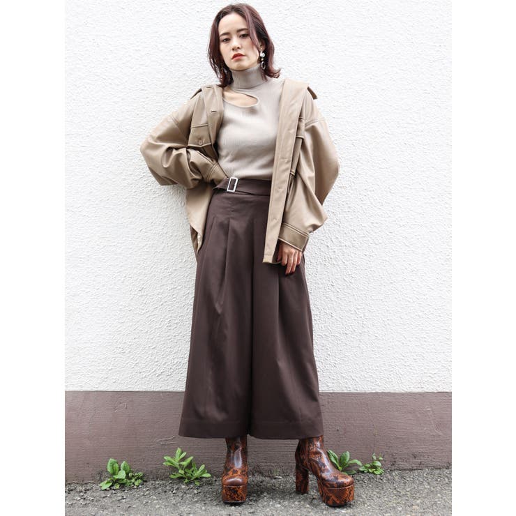 MARNI ブラウン ガウチョパンツ MARNI ブラウン ガウチョパンツ