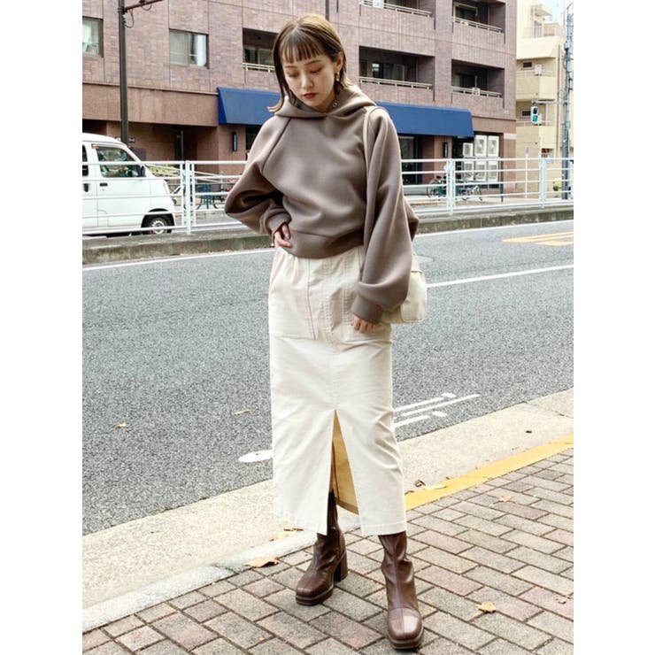 ベルト付コーデュロイスカート[品番：MKSW0033008]｜MURUA（ムルーア