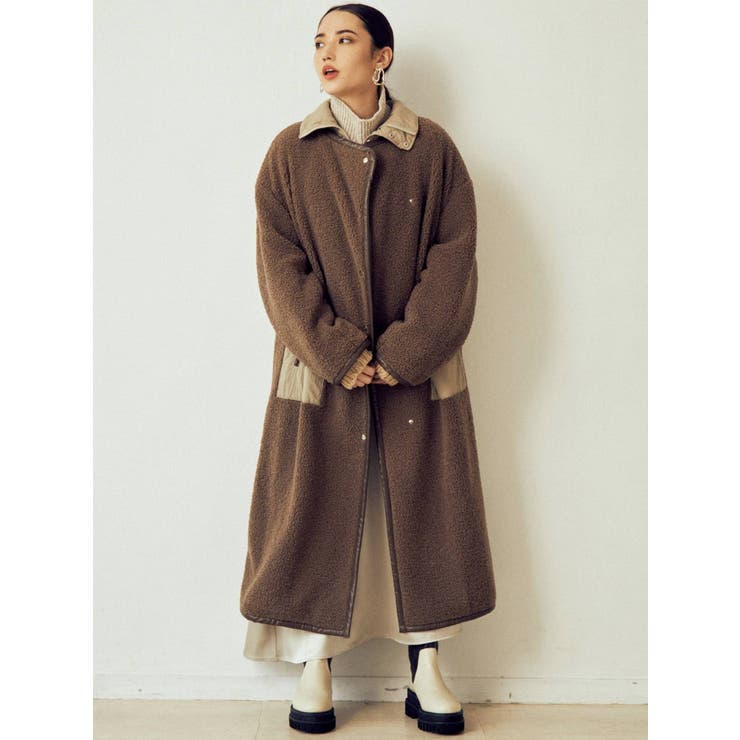 バックスリットボアコート[品番：MKSW0034006]｜MURUA（ムルーア）の