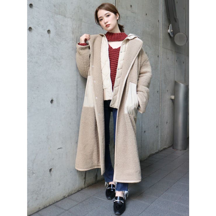 バックスリットボアコート[品番：MKSW0034006]｜MURUA（ムルーア）の