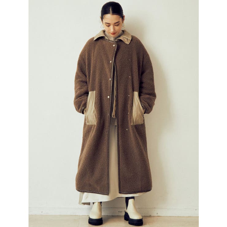 バックスリットボアコート[品番：MKSW0034006]｜MURUA（ムルーア 