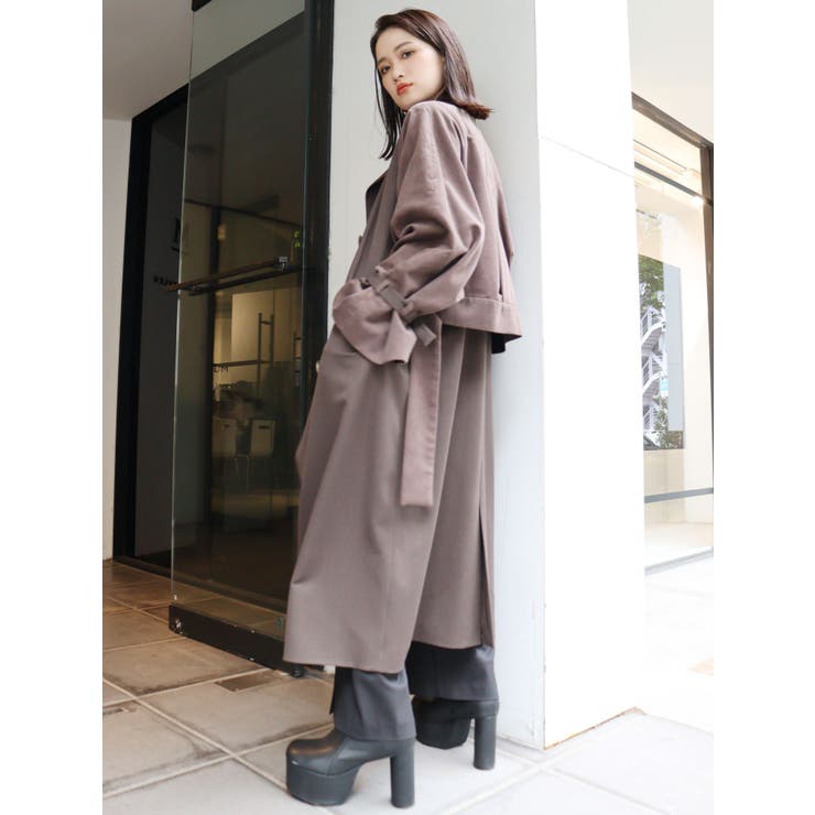 45R】コート ロング コーデュロイ 可愛い 優しい シンプル M レディース